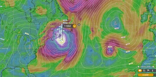 Víkend byl na Atlantiku bouřlivý a něco se chystá…