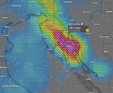 Pozor na bouřky na Jadranu