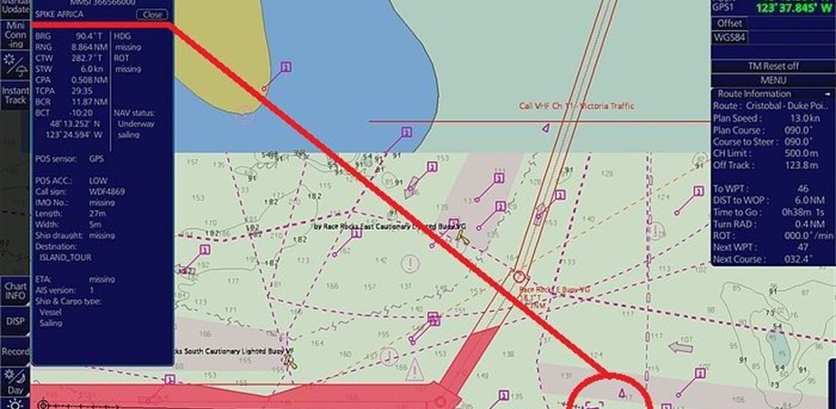 Pozor na velké lodě a jejich manévrovací schopnosti